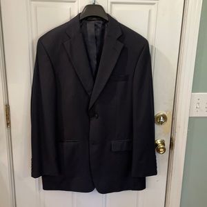 Men’s 40L black Haggar suit jacket